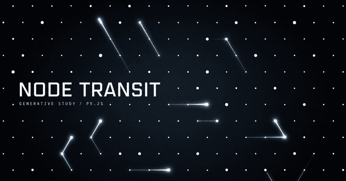彗星のような光跡が巡るNODE TRANSIT
